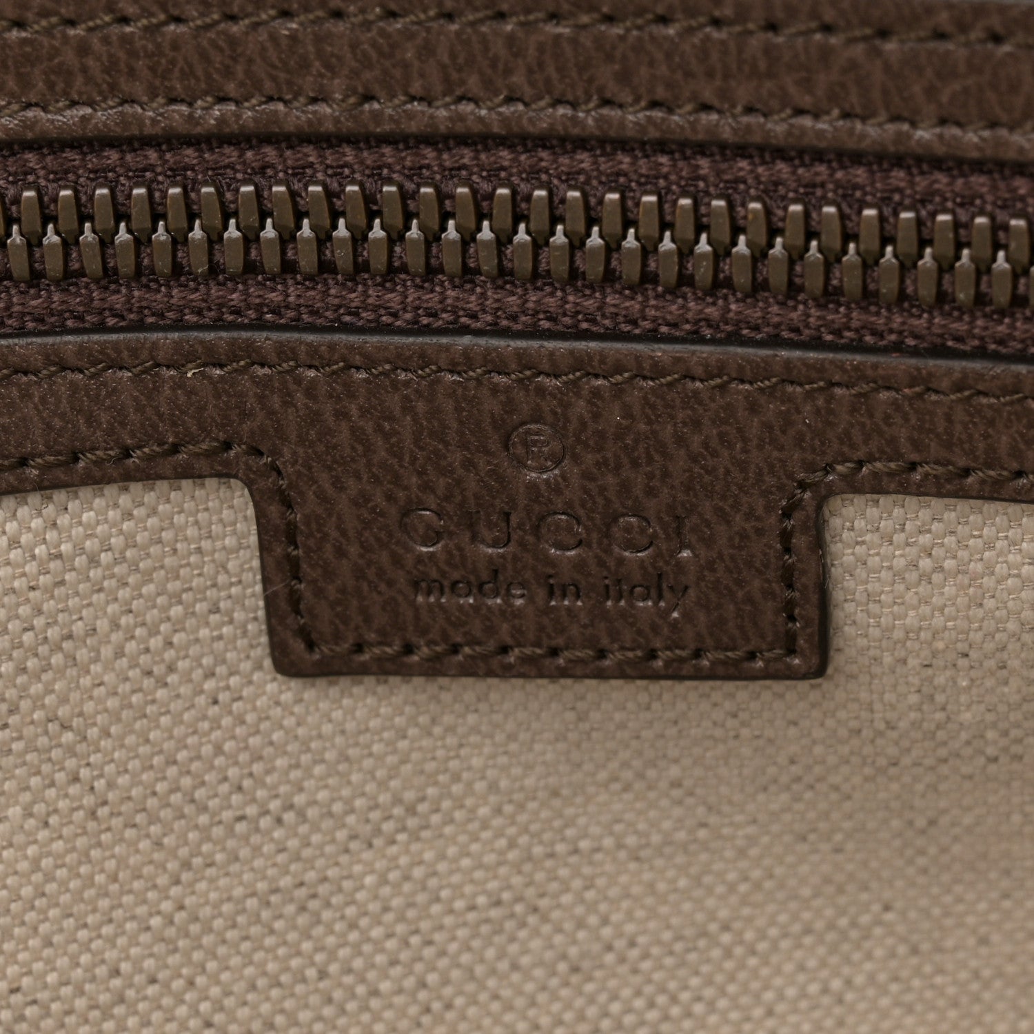 Gucci GG Supreme Monogram Textured Dollar Calfskin Web Medium Savoy Bowling Bag Beige Ebony New Acero 6 of 15