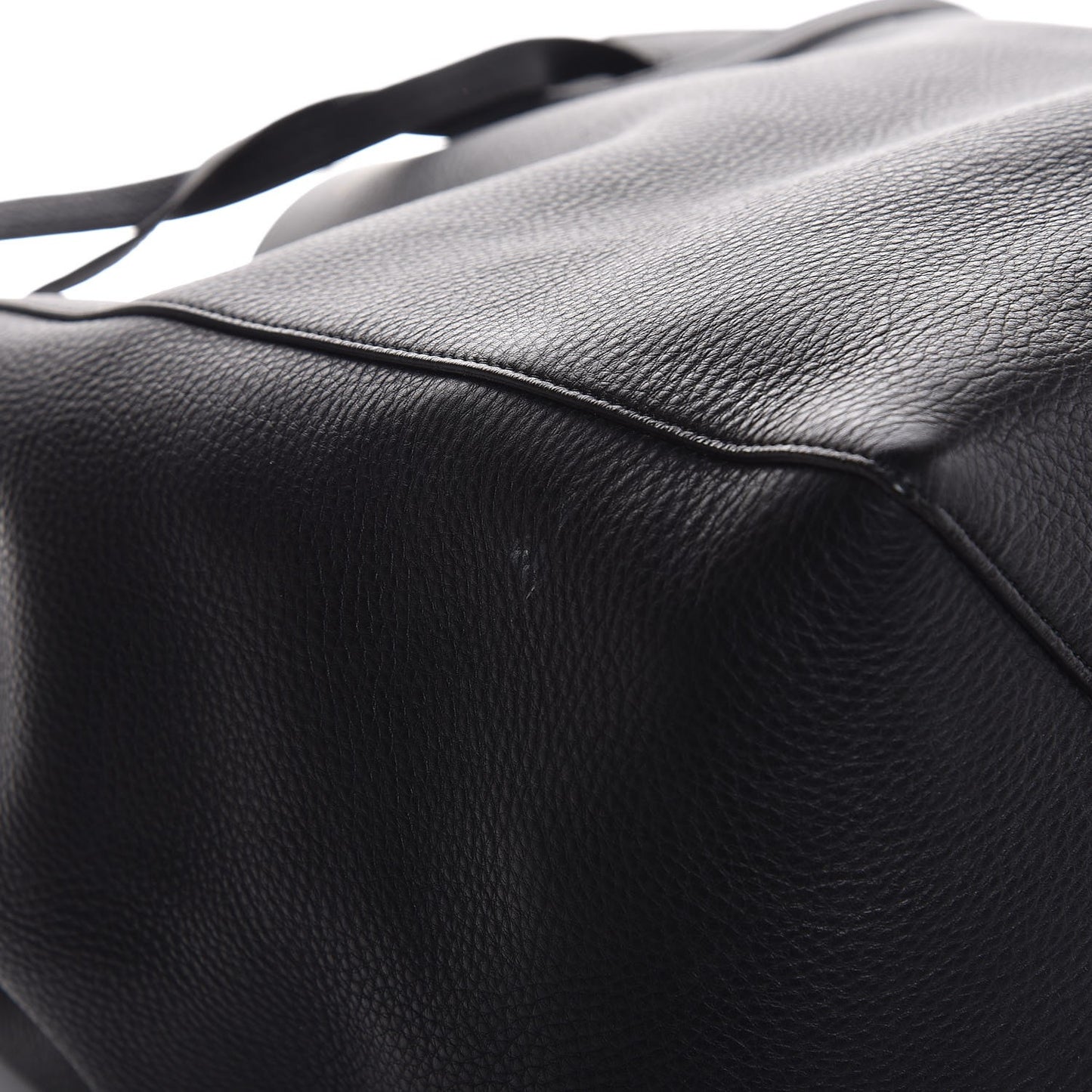 Soft Grained Calfskin Medium Belt Cabas Phantom Black