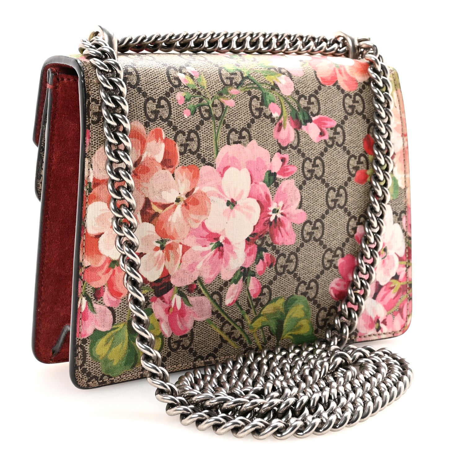 Gucci GG Supreme Monogram Blooms Mini Dionysus Shoulder Bag Beige Multicolor Dry Rose 3 of 10