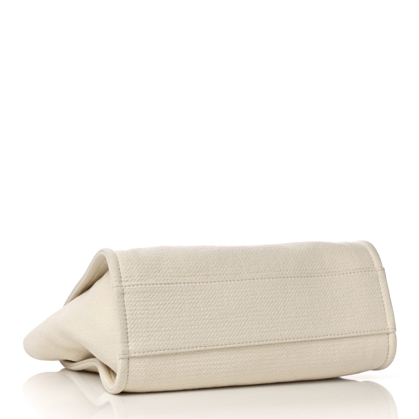 Mixed Fibers Small Deauville Tote White