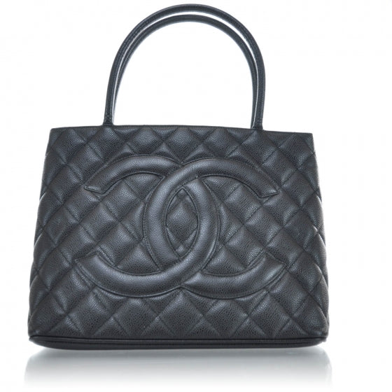 Caviar Medallion Tote Black GHW