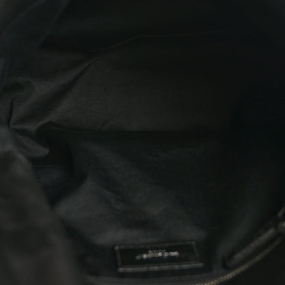 Saint Laurent Lambskin Quilted Medium Loulou Puffer Monogram Chain Satchel Black 5 of 13