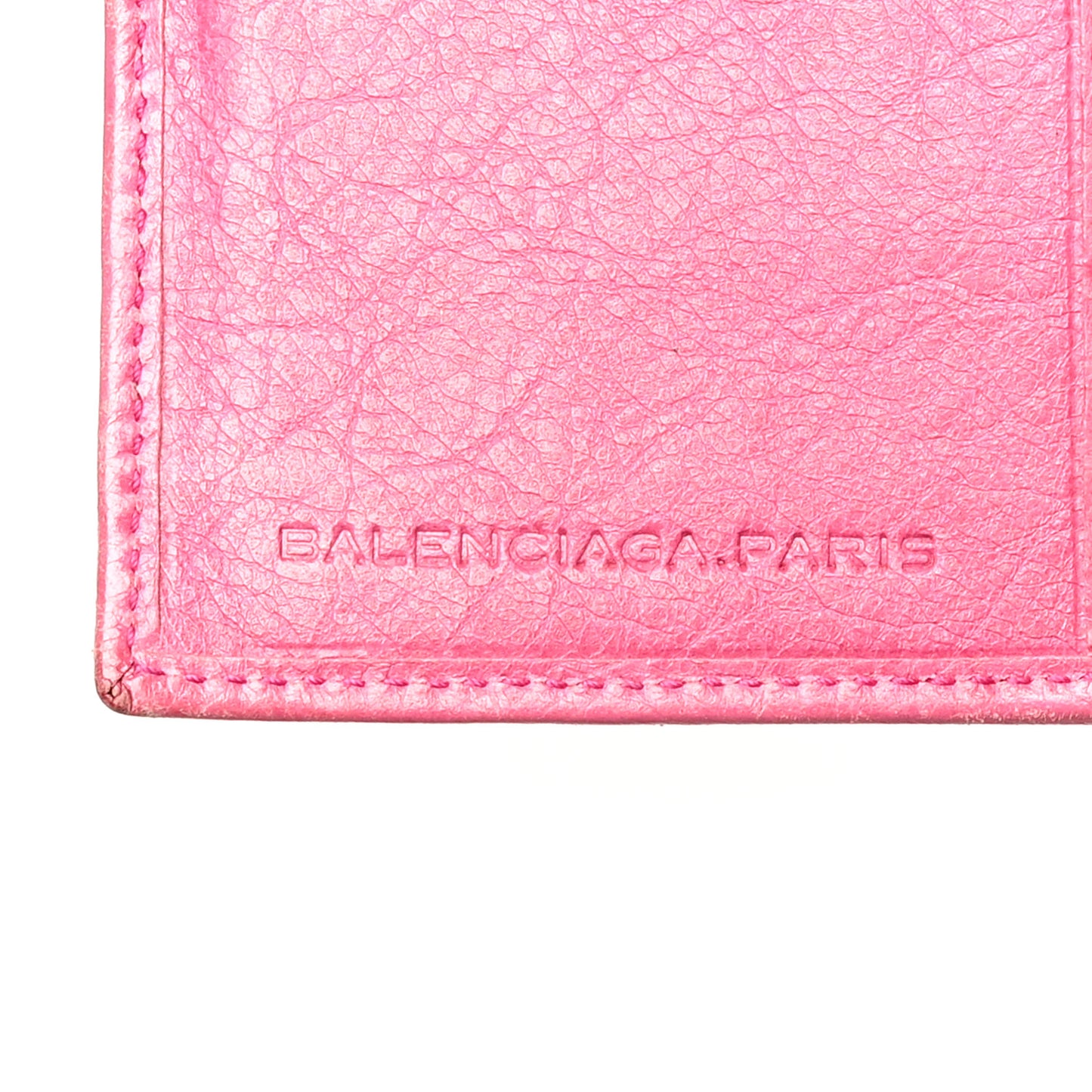 Agneau Giant 12 Silver Hardware Continental Zip Around Wallet Cyclamen