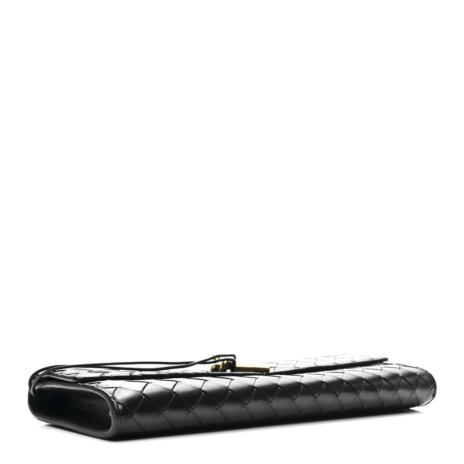 Bottega Veneta Nappa Intrecciato Long Andiamo Top Handle Clutch Black 4 of 13