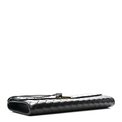 Bottega Veneta Nappa Intrecciato Long Andiamo Top Handle Clutch Black 4 of 13