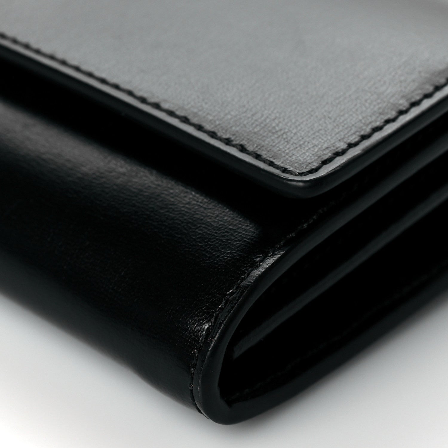 Off-White Calfskin Jitney Chain Wallet Black 8 of 8