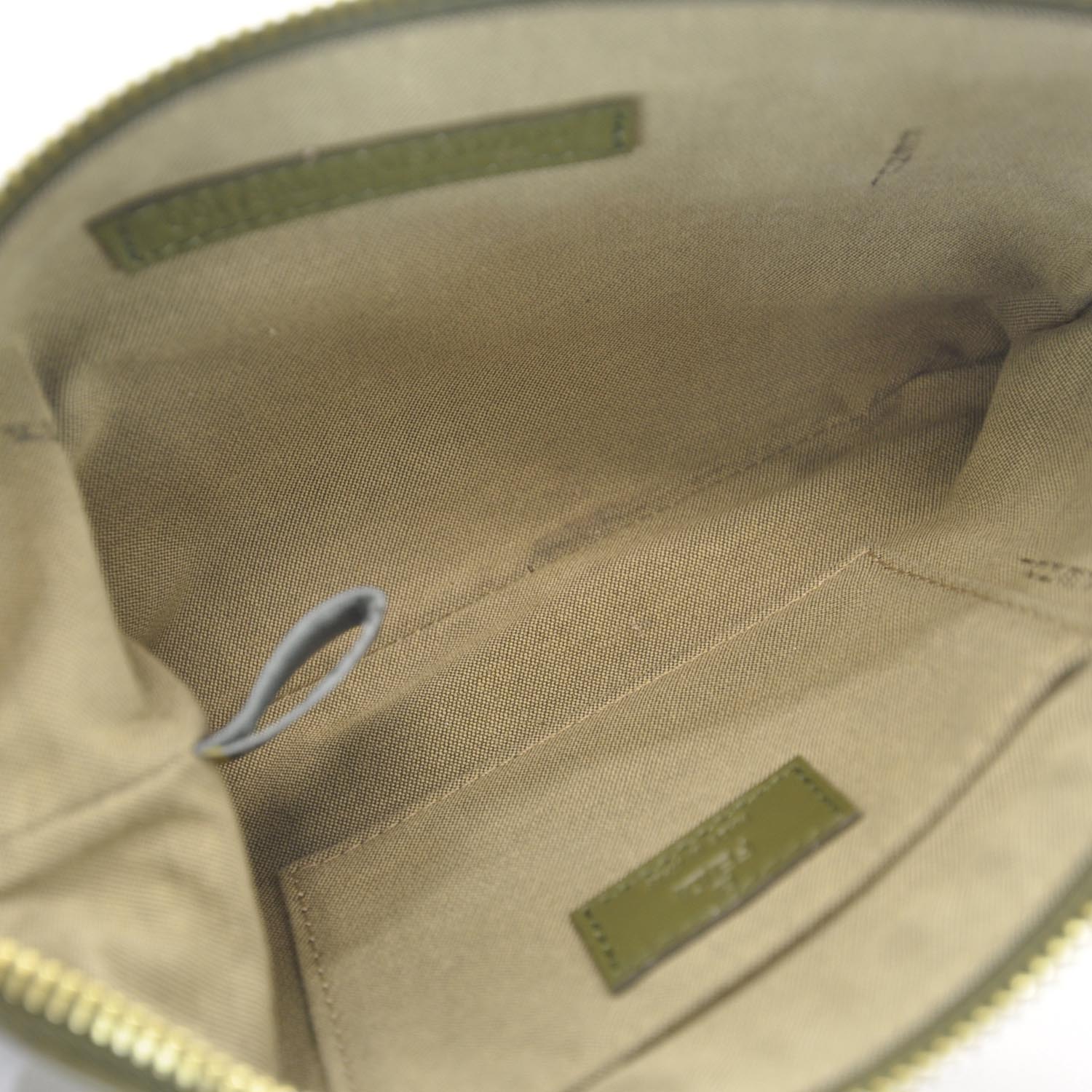 Fendi Leather Tassel Pochette Green 8 of 8