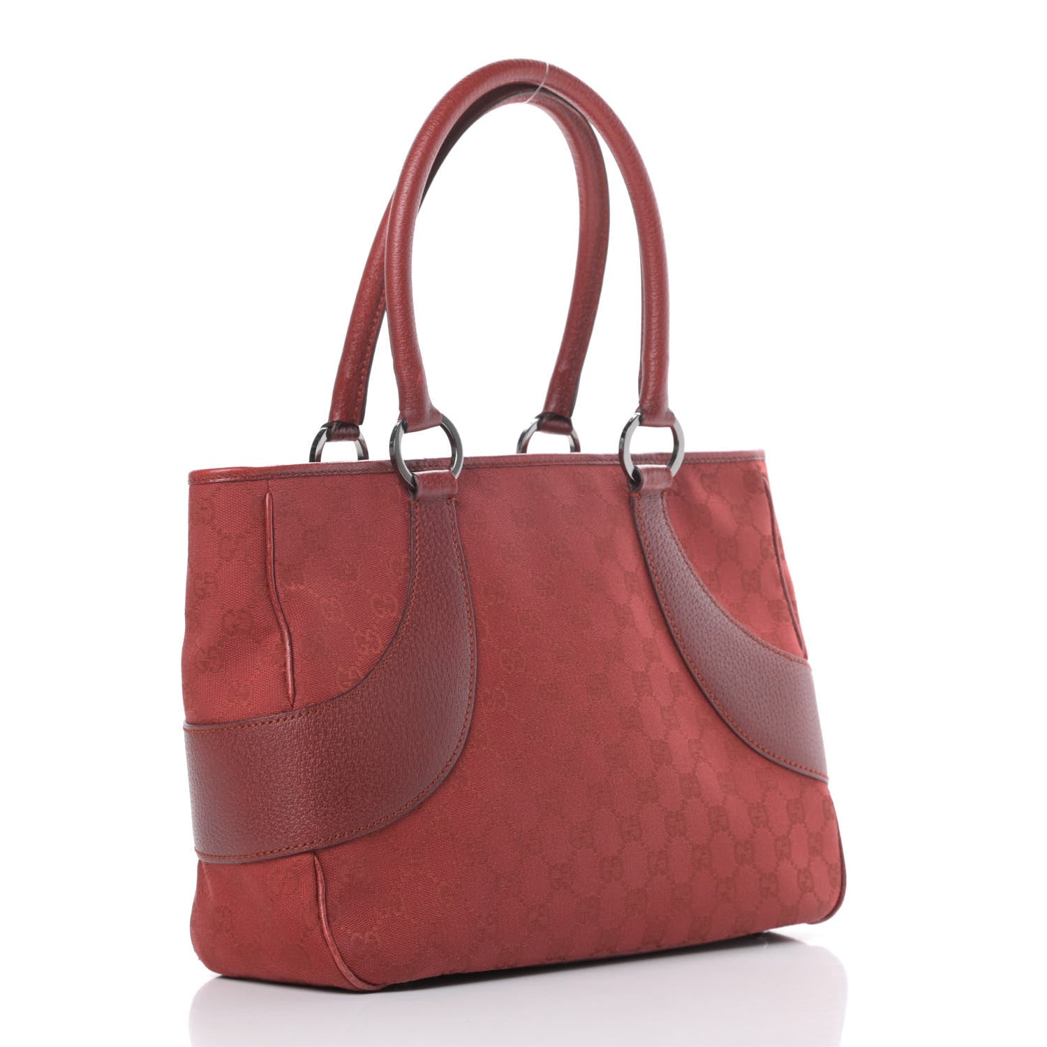 Gucci Monogram Shoulder Bag Red 3 of 15