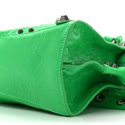 Balenciaga Agneau Arena Small Neo Cagole City Handbag Vivid Green 9 of 12