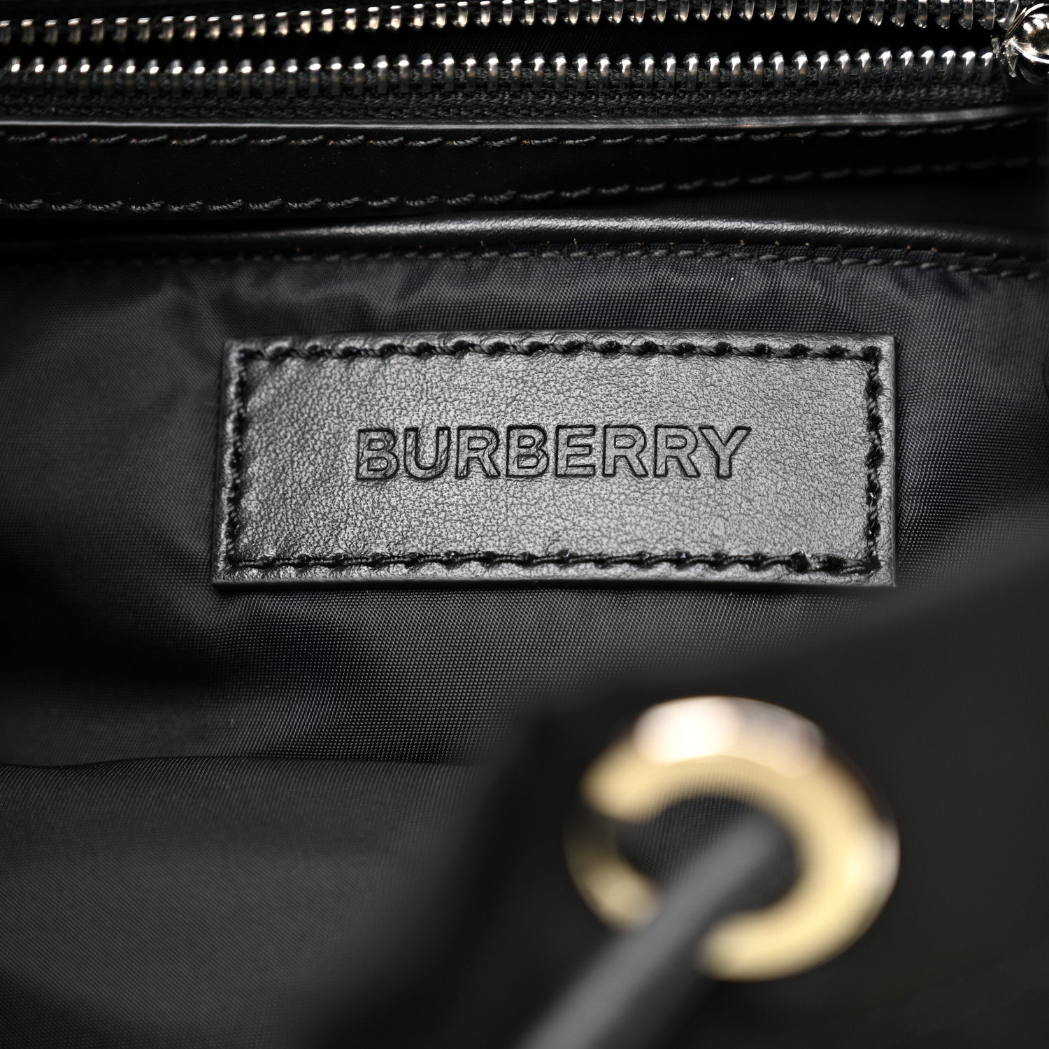 Burberry Nylon Logo Print Medium Rucksack Backpack Black 6 of 9