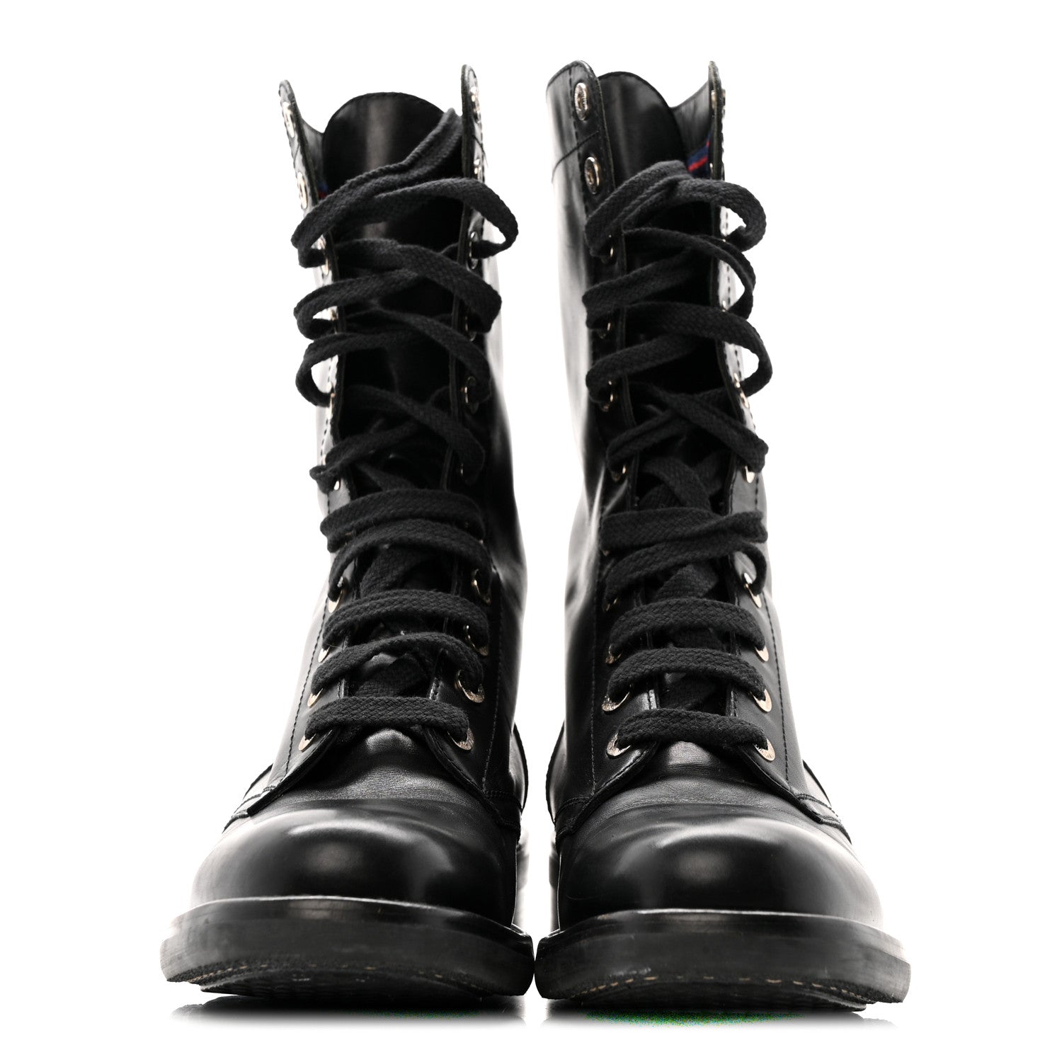 Chanel Calfskin Lace Up Combat Boots 39.5 Black 1808443 – FASHIONPHILE