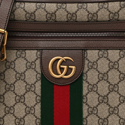 Gucci GG Supreme Monogram Web Small Ophidia Messenger Bag Brown 9 of 12