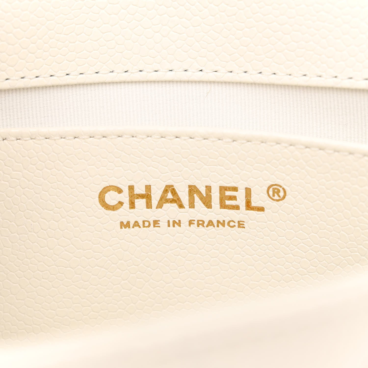Chanel Caviar Quilted Mini Chain Flap White 6 of 11