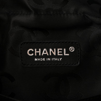 Chanel Calfskin Quilted Large Cambon Multipocket Reporter Beige Black 6 of 10