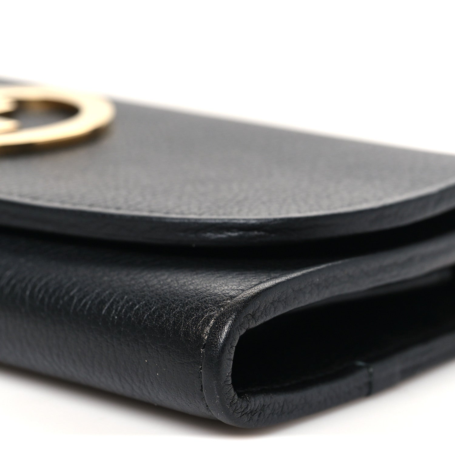 Gucci Roxy Calfskin Blondie Continental Chain Wallet Black 10 of 10