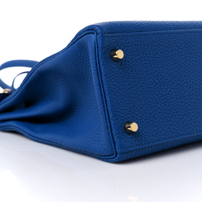 Hermes Togo Kelly Retourne 28 Bleu France 7 of 9