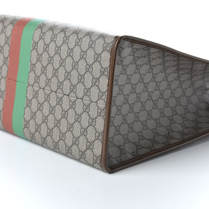 Gucci GG Supreme Monogram Fake/Not Large Retro Interlocking G Tote Bag Beige Brown Sugar 8 of 11