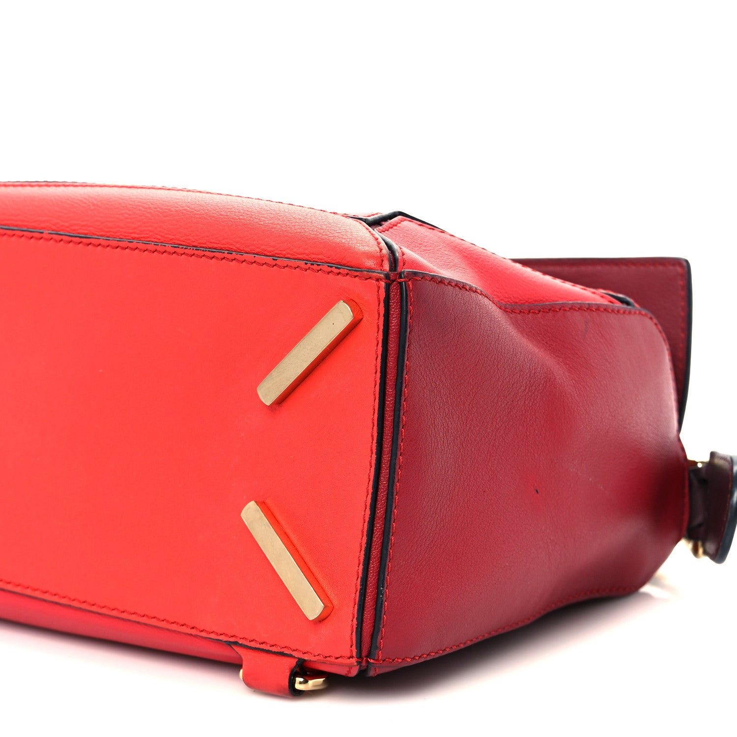 Loewe Calfskin Colorblock Small Puzzle Bag Red 18 of 21