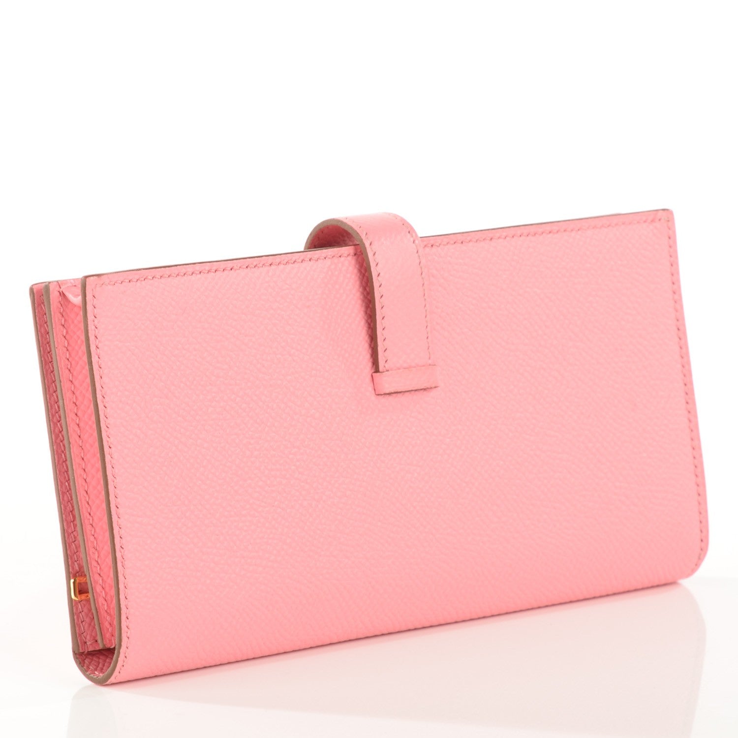 Hermes Epsom Bearn Gusset Wallet Rose Confetti 2 of 7
