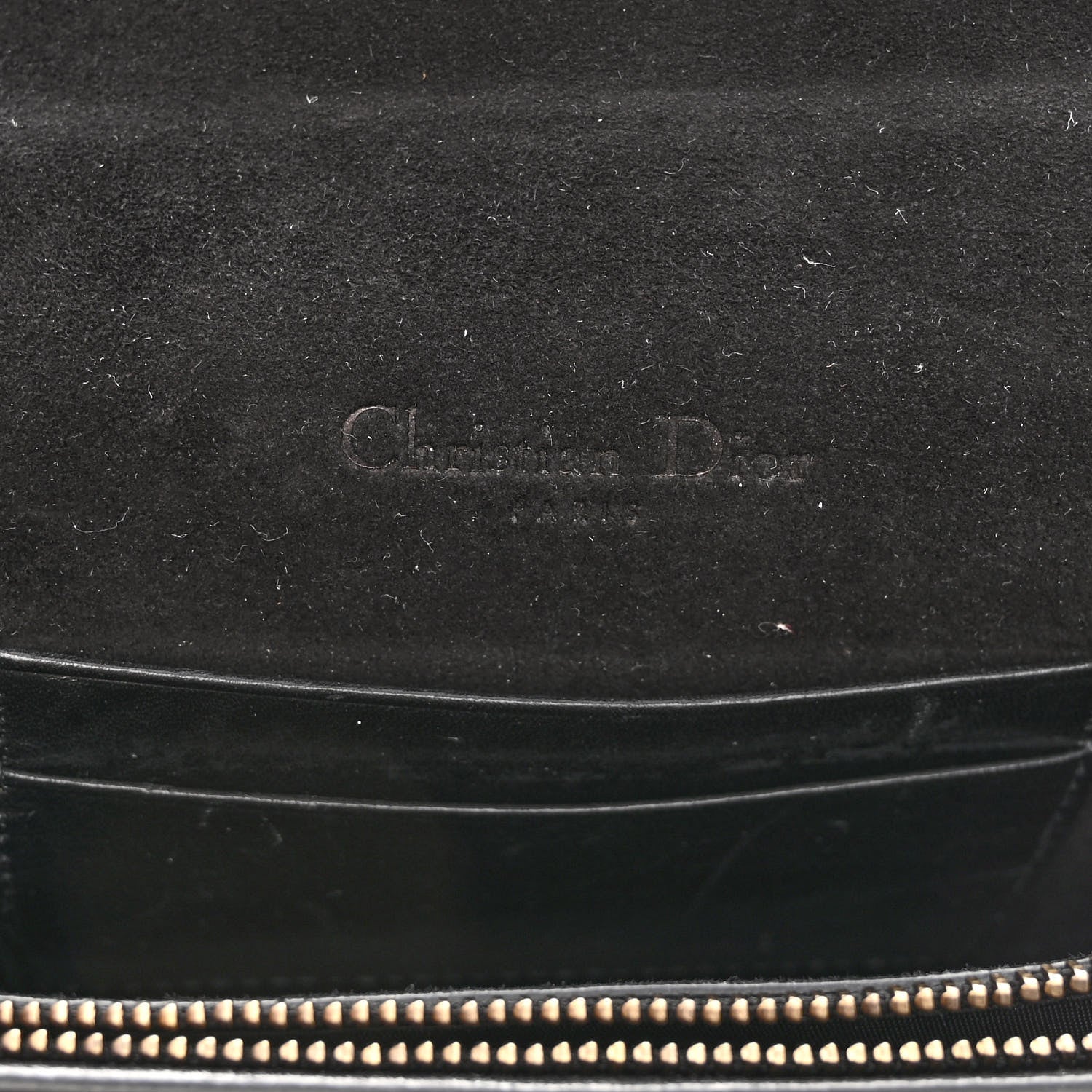 Christian Dior Crinkled Lambskin Saddle Belt Black 6 of 10