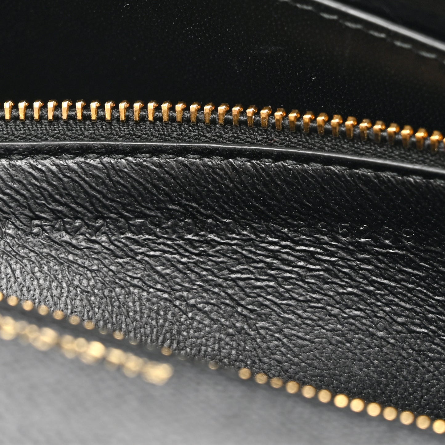 Signature Grained Calfskin Logo Ville Day Bag Black