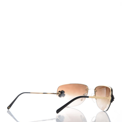 Chanel Frameless Camellia Sunglasses 4135 Brown 3 of 8