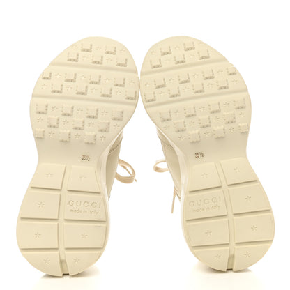 Gucci Calfskin Hawaii Print Womens Rhyton Sneakers 35.5 Ivory 5 of 9