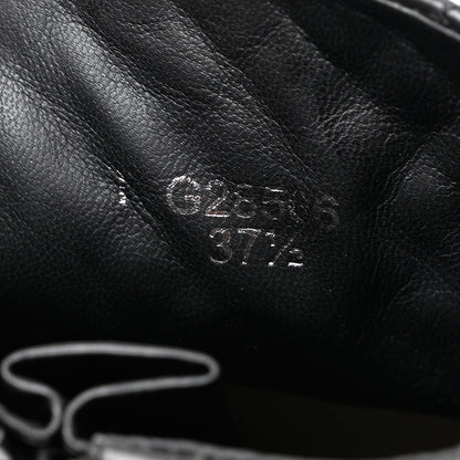 Chanel Calfskin Quilted Biker Boots 37.5 Black 7 of 7