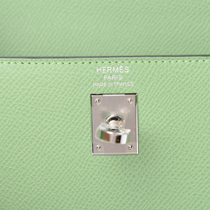 Hermes Epsom Kelly Sellier 25 Vert Criquet 5 of 10