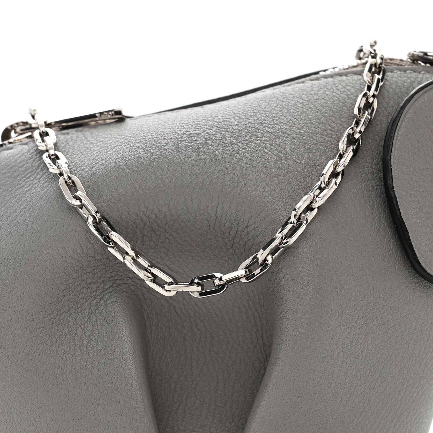 Loewe Calfskin Elephant Pouch Grey 7 of 9