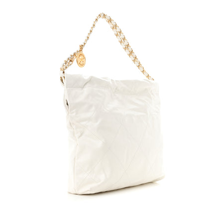Chanel Calfskin Quilted Small Chanel 22 White 4 of 12