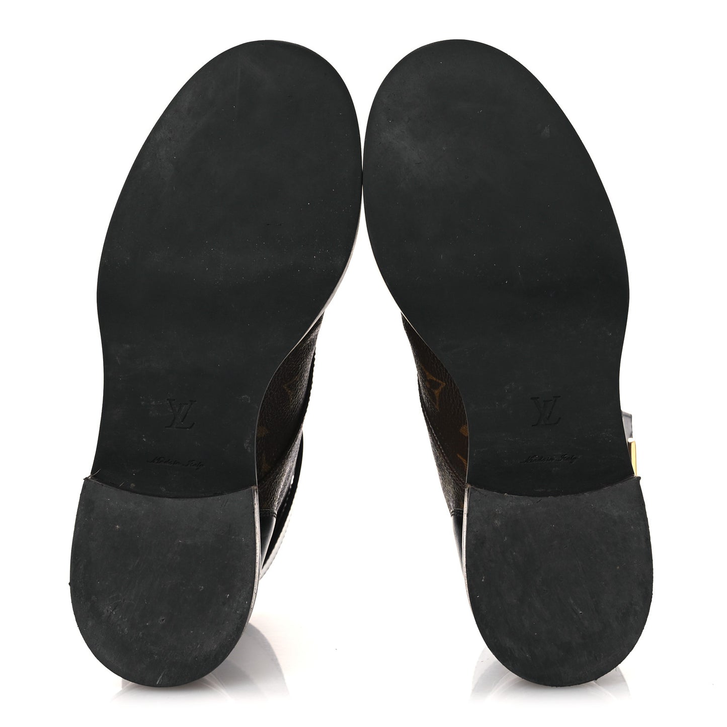 Calfskin Monogram Wonderland Flat Ranger Boots 36.5 Black