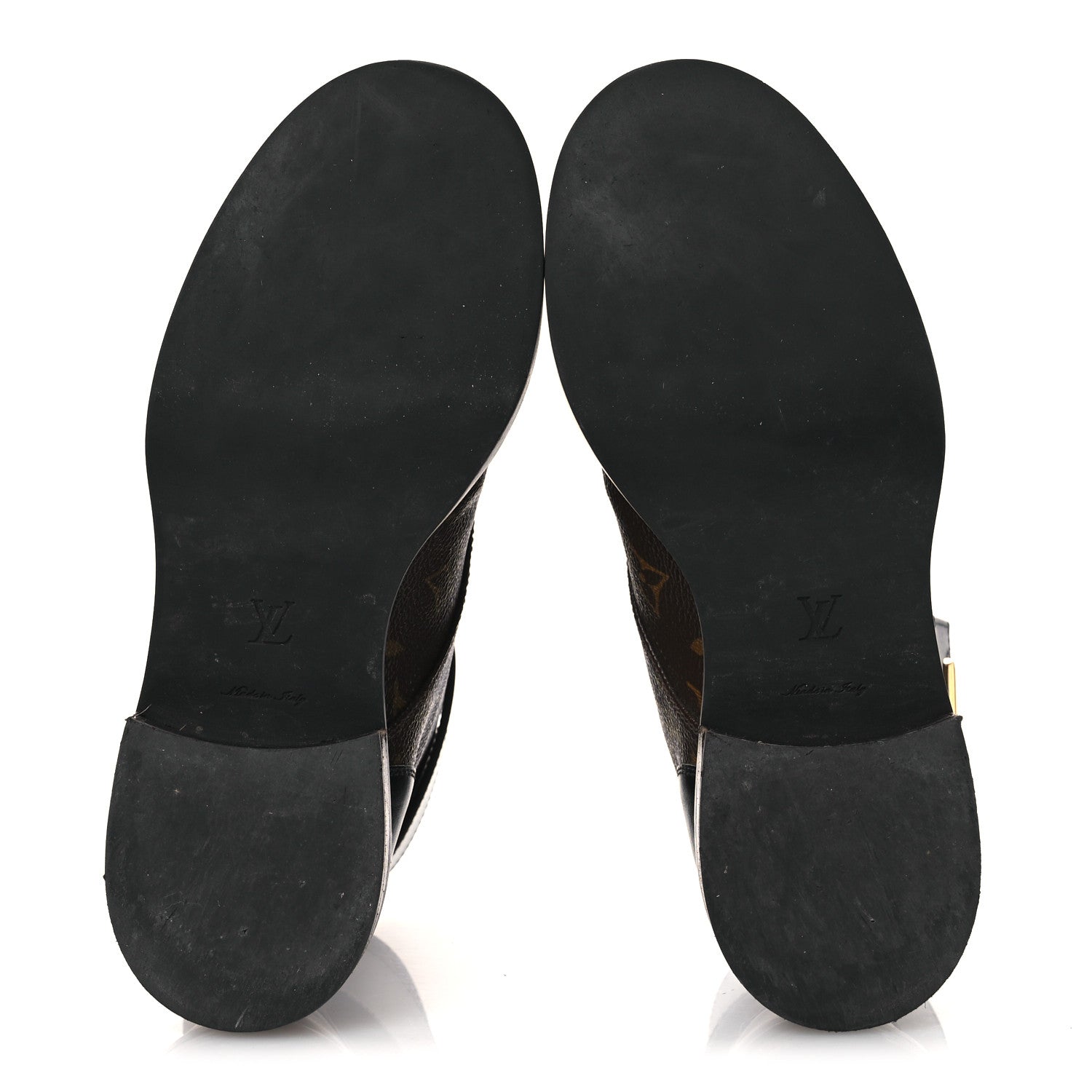 Louis Vuitton Calfskin Monogram Wonderland Flat Ranger Boots 36.5 Black 7 of 15