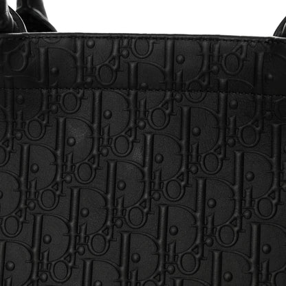 Christian Dior Oblique Calfskin Embossed Large Book Tote Black 14 of 16