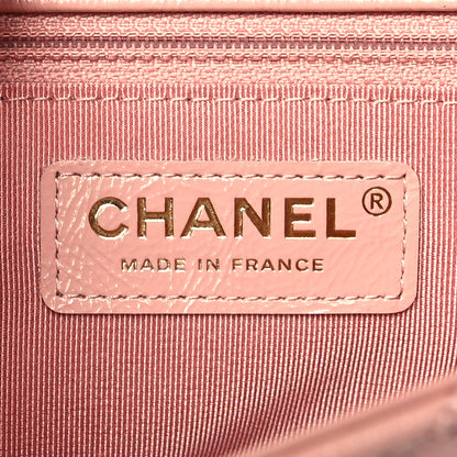 Chanel Crumpled Glazed Lambskin Quilted Small Flap Pink 6 of 11