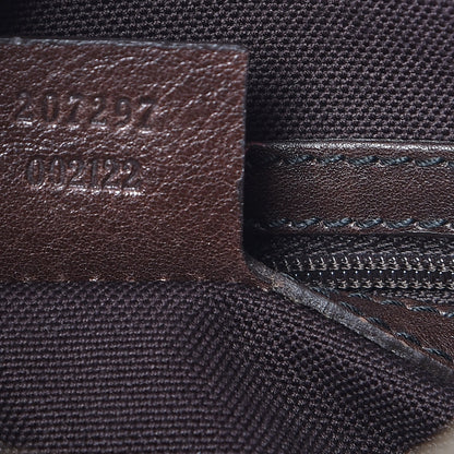 Gucci Crystal Monogram Medium Babouska Boston Dark Brown 7 of 8