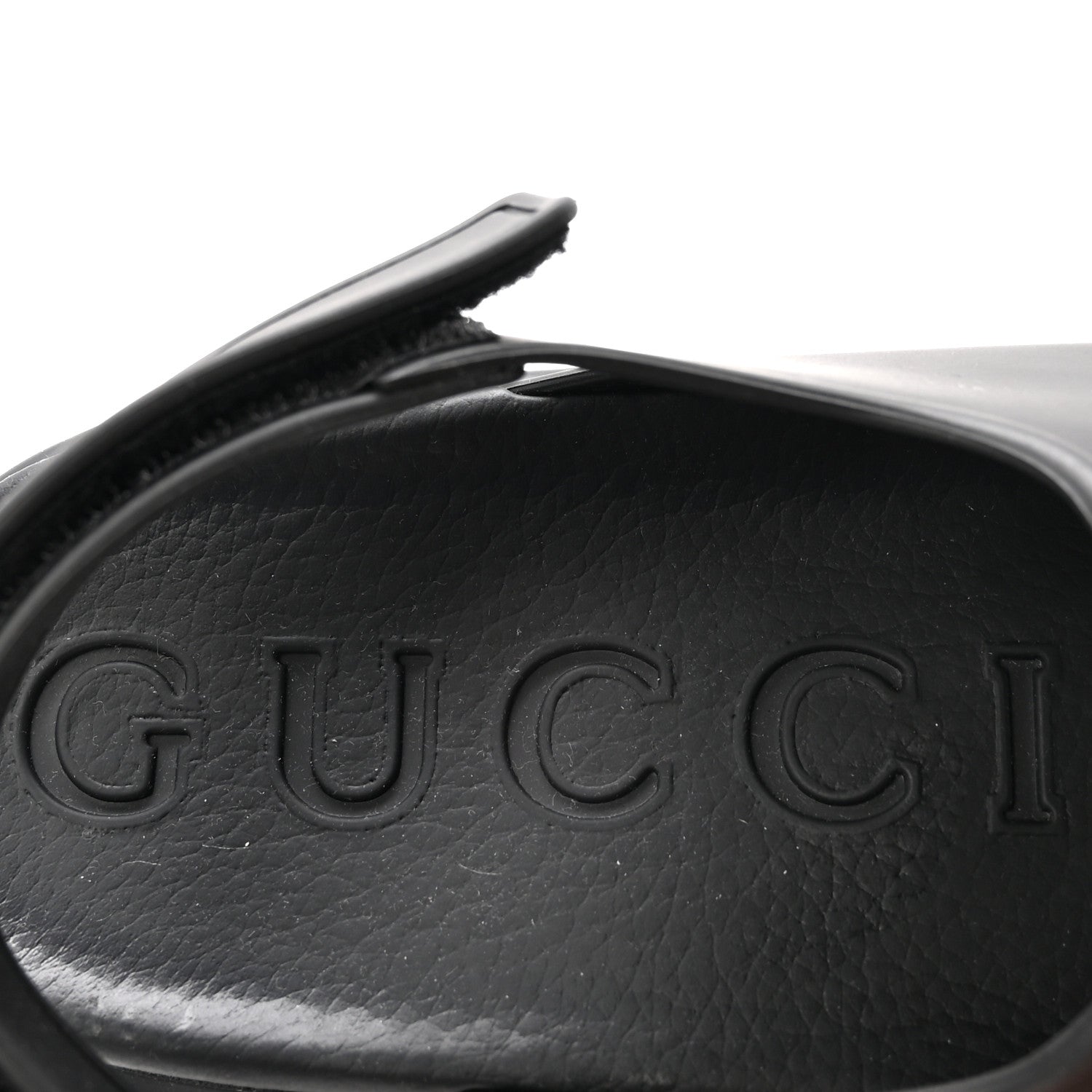 Gucci Soft Rubber Horsebit Touch Womens Strapped Sandals 38 Black 8 of 9