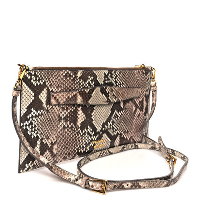 Prada Snakeskin Metal Crossbody Clutch 3 of 8