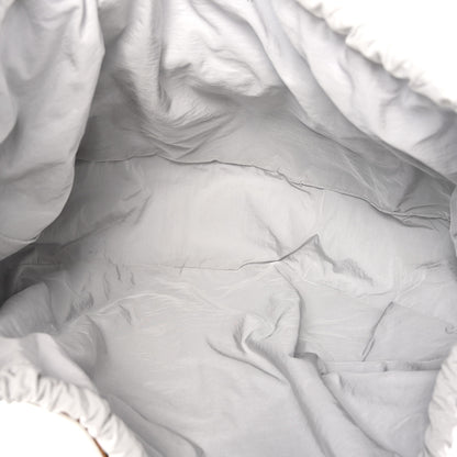 Bottega Veneta French Calfskin Shell Bag White Frost 5 of 10
