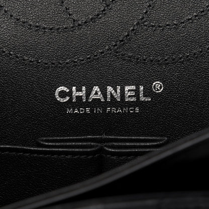 Chanel Aged Calfskin Chevron Quilted 2.55 Reissue 225 Flap So Black 8 of 10
