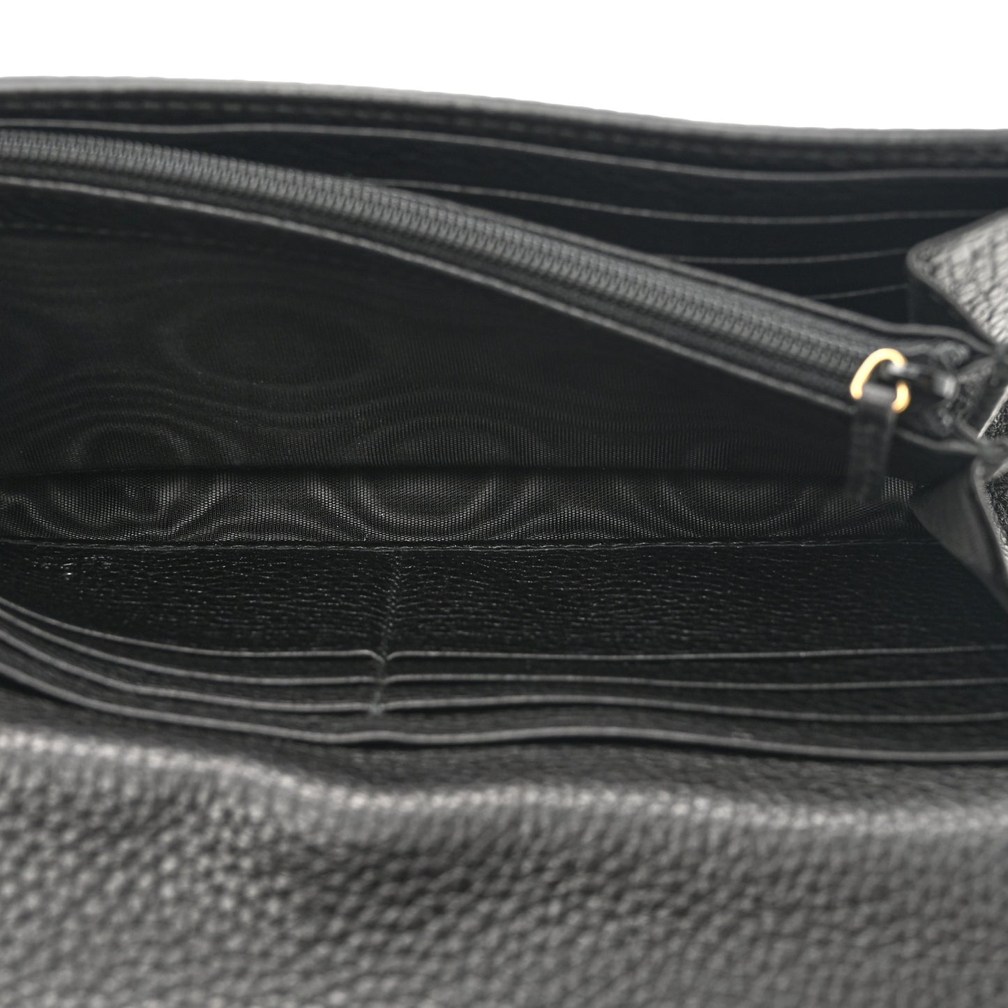 Calfskin Animalier Continental Wallet Black