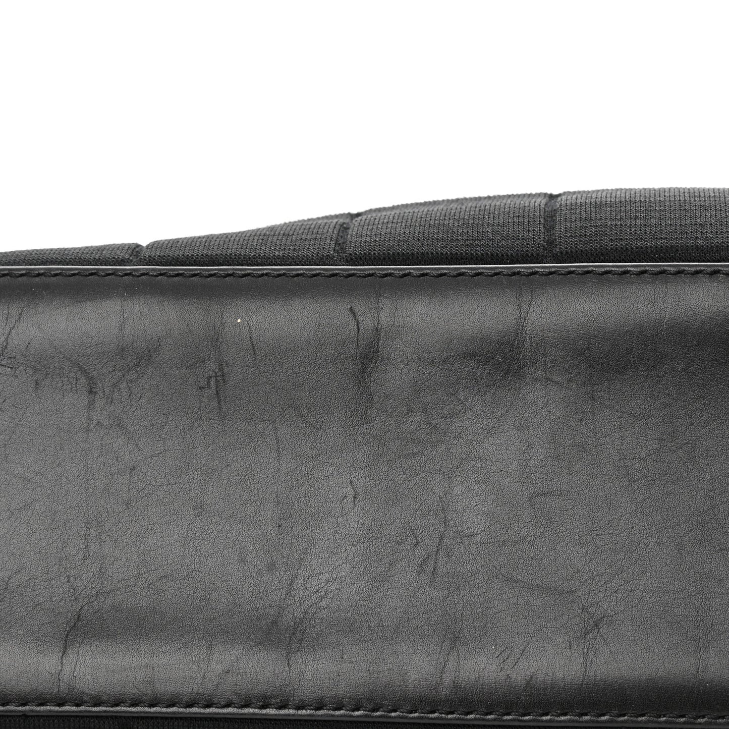 Jersey Quilted Chocolate Bar Shoulder Bag Black