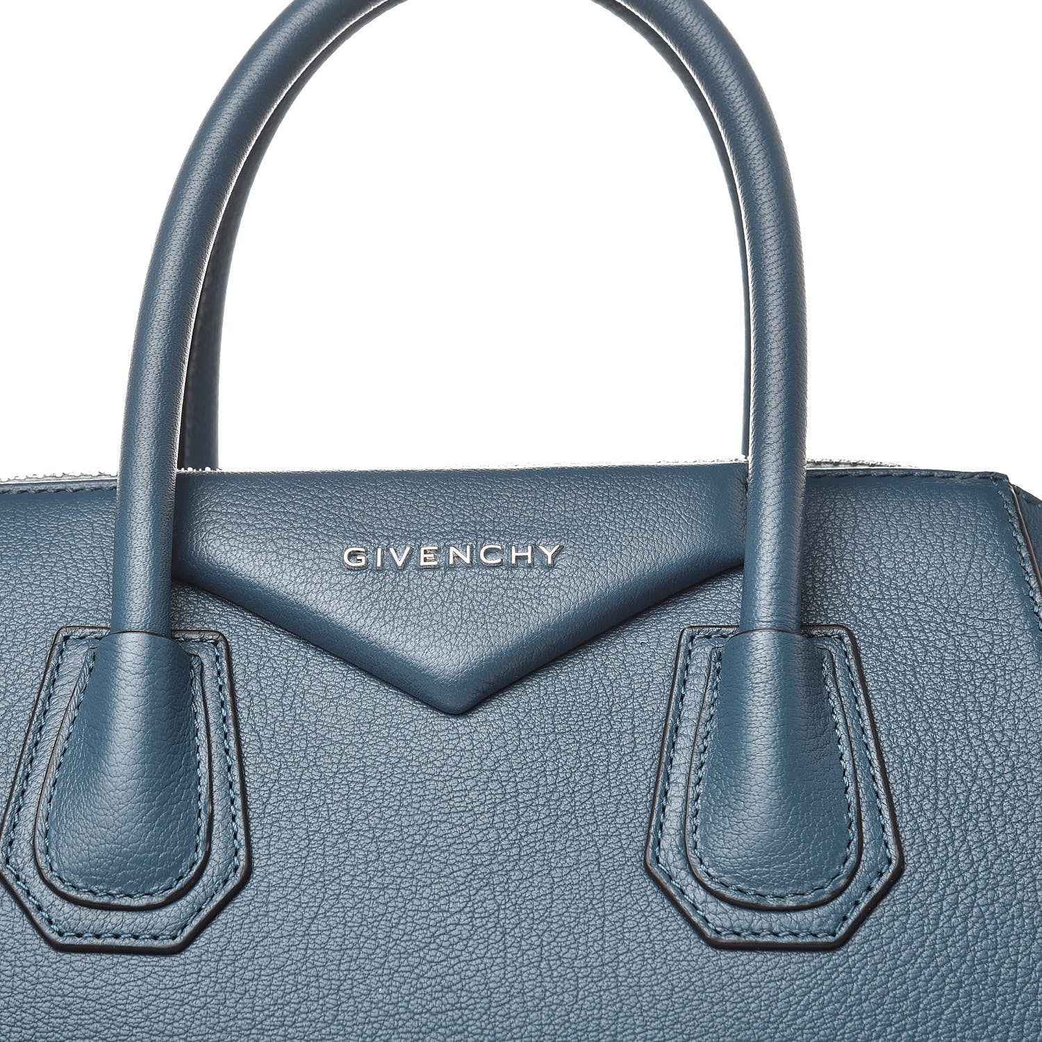 Givenchy Sugar Goatskin Small Antigona Oil Blue 8 of 12