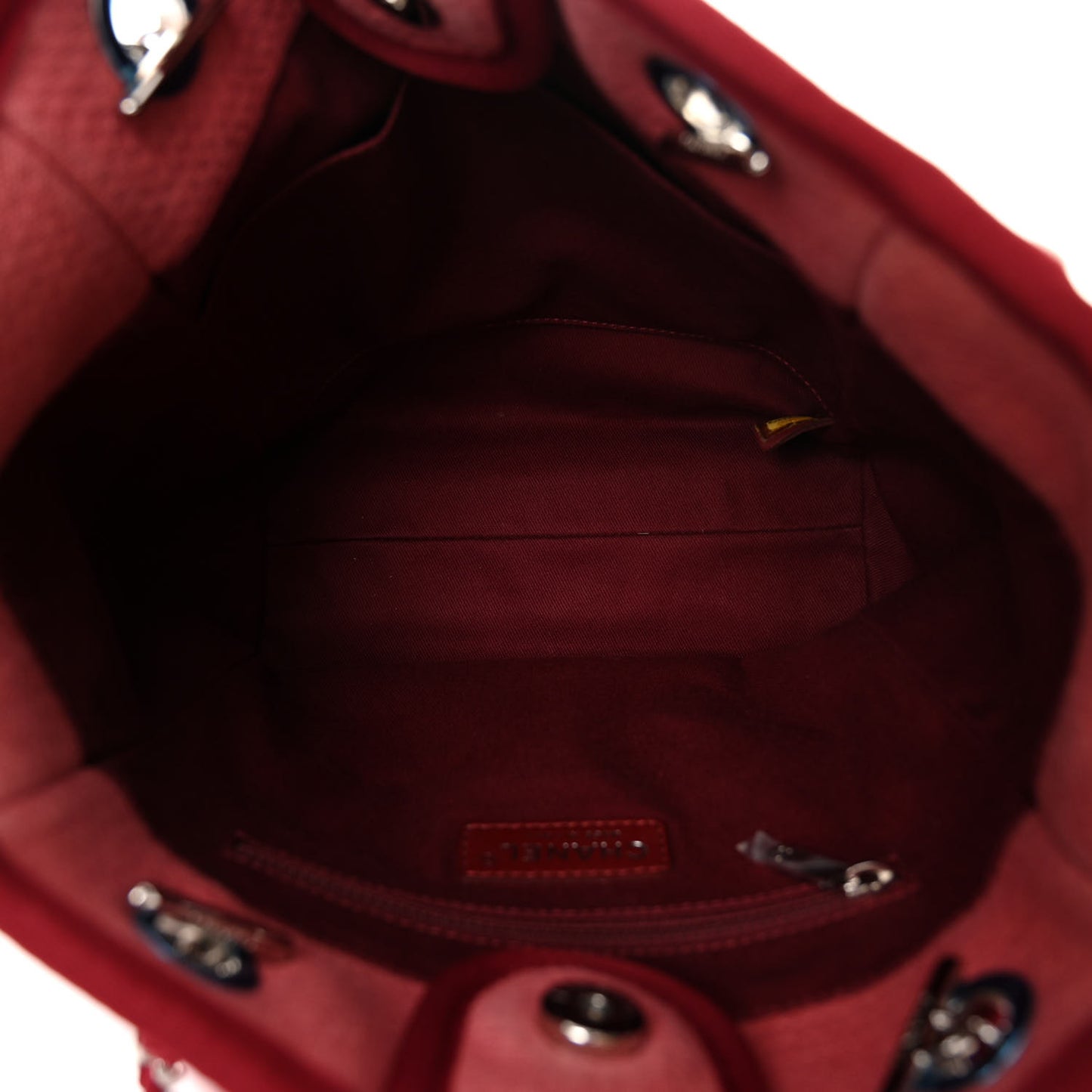 Canvas Mini Deauville Tote Red