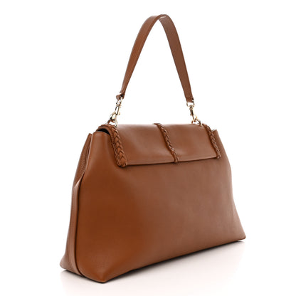 Chloe Grained Calfskin Medium Penelope Shoulder Bag Caramel 3 of 12