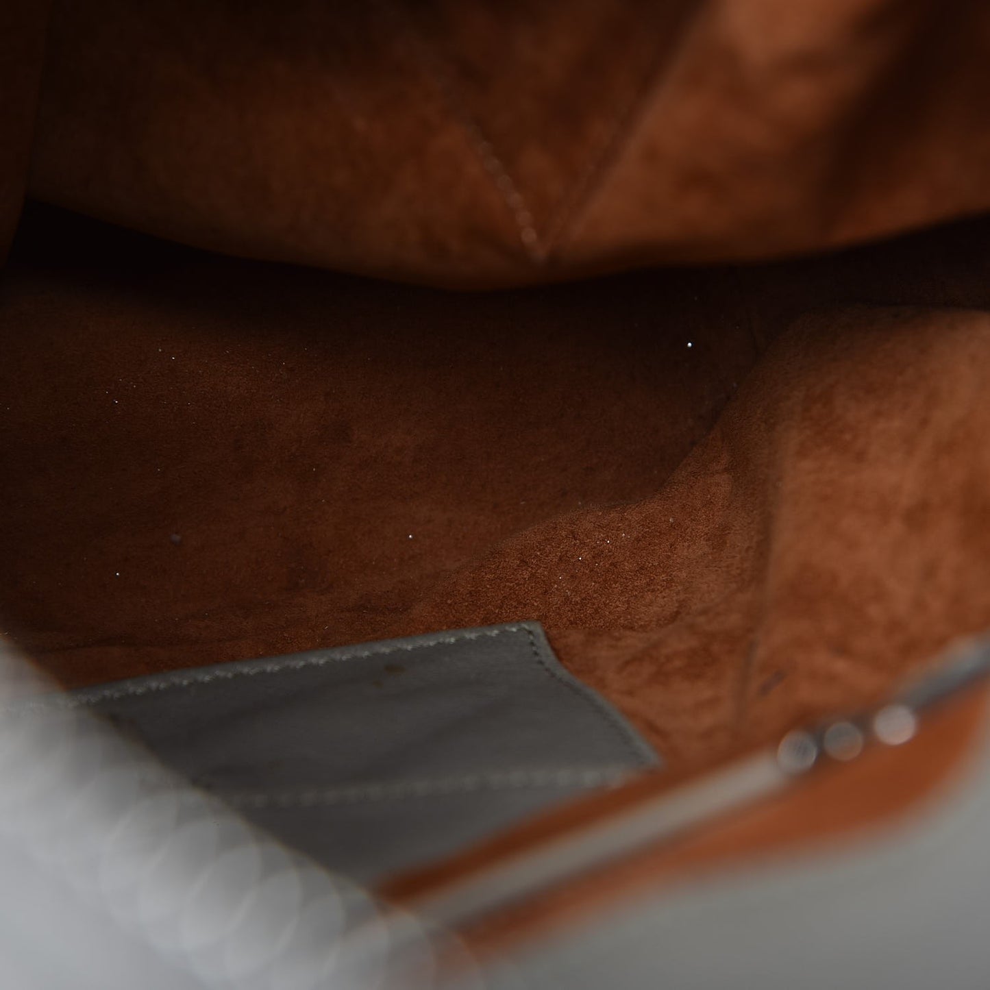 Calfskin Monogram Shoulder Bag Taupe