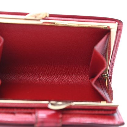 Louis Vuitton Epi French Purse Wallet Castillan Red 6 of 11