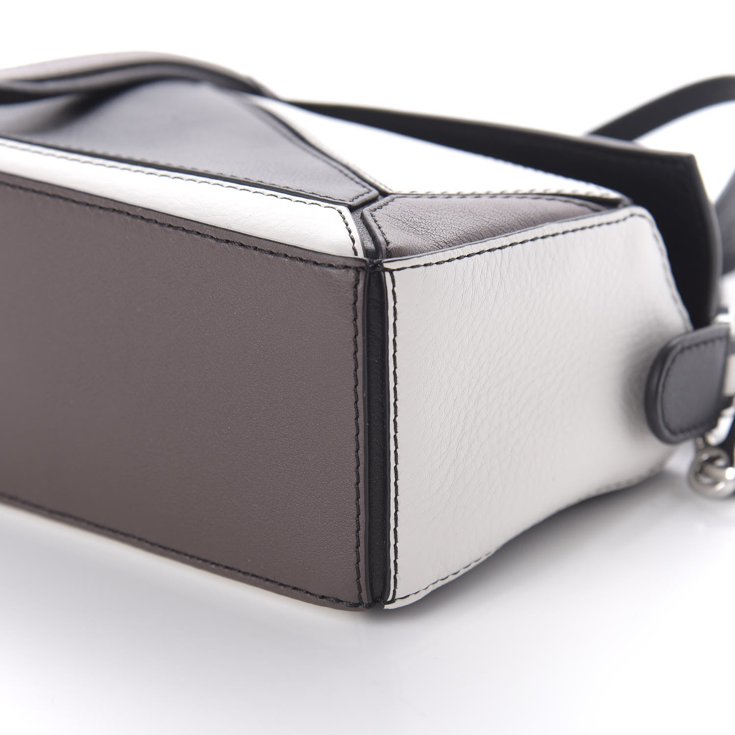 Loewe Calfskin Mini Puzzle Bag Black Taupe 7 of 10