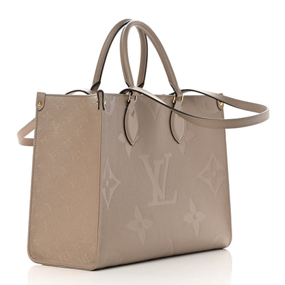 Louis Vuitton Empreinte Monogram Giant Onthego MM Tourterelle 3 of 10