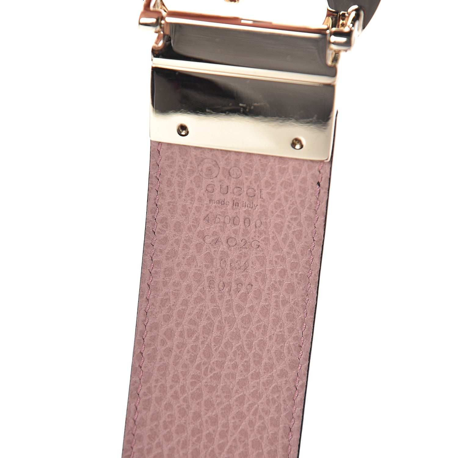 Gucci Calfskin 1973 Reversible Belt 80 32 Black Pink 5 of 5